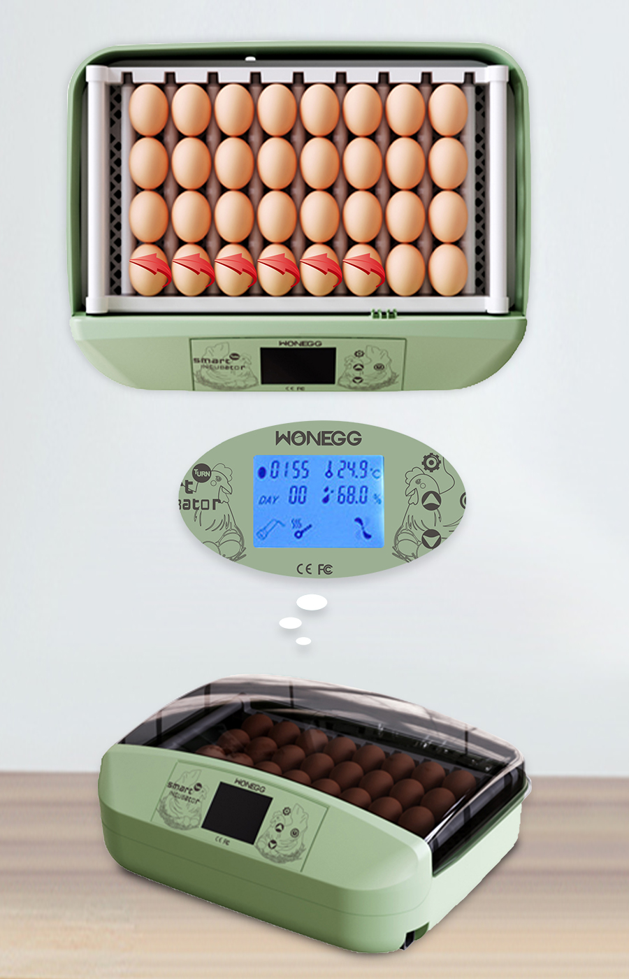 
ostrich incubator 6 egg
couveuse oeuf automatique egg incubator automatic
